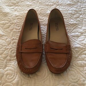 Michael Kors Cognac Flats Loafers Moccasins 8M